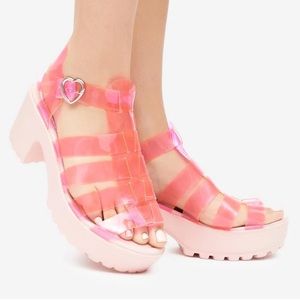 Koi Footwear Pink Jelly Sandals